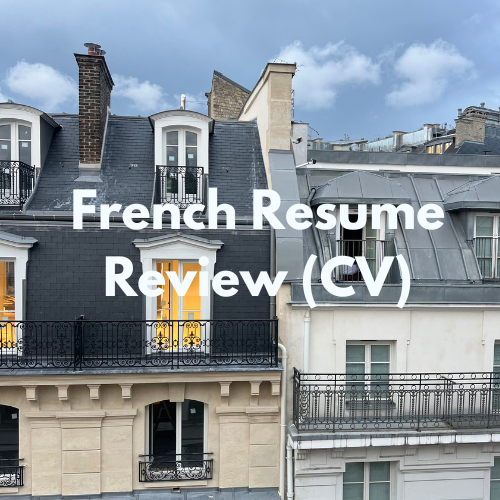 French Resume Review (CV)